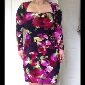 Berry Floral Dress